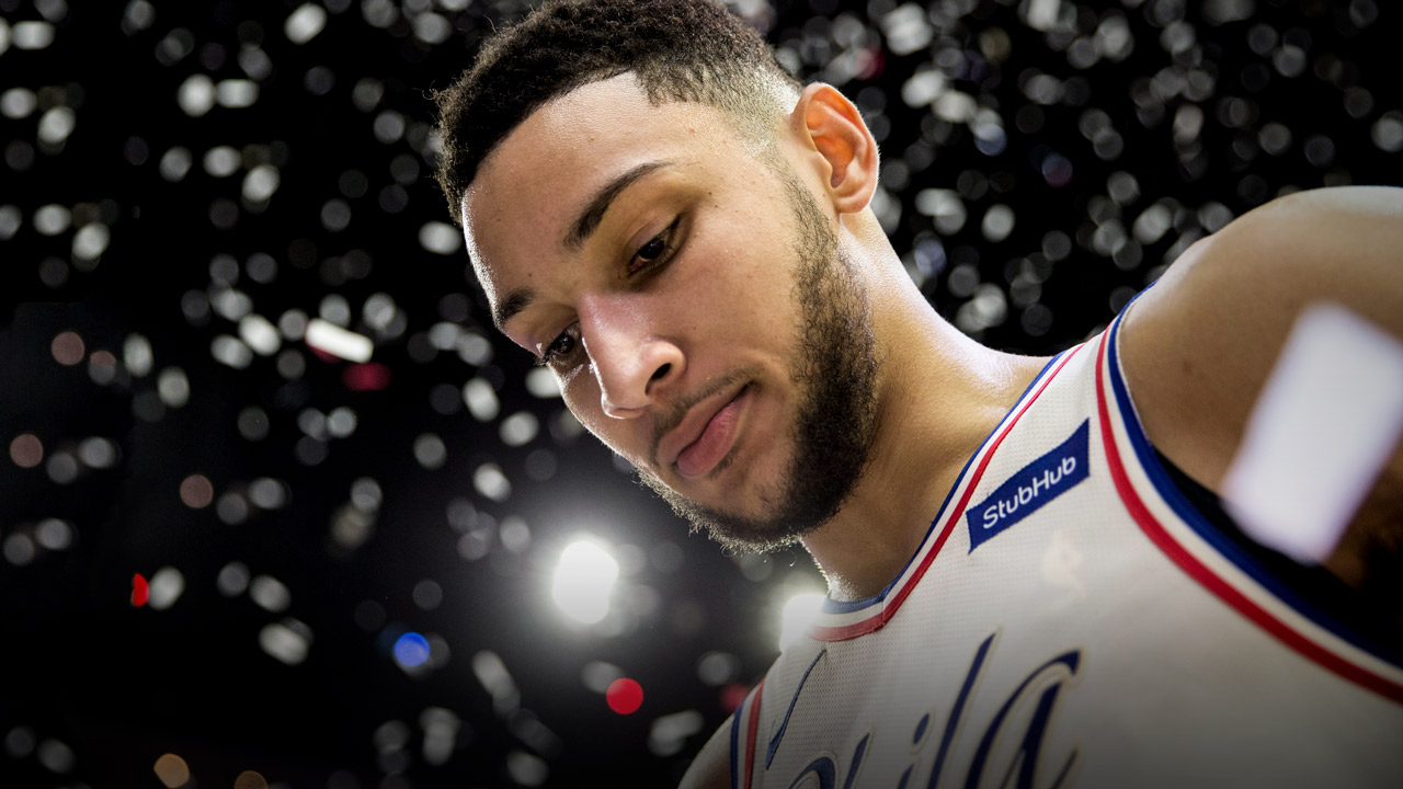 Ben Simmons of Philadelphia 76ers claims NBA's rookie of year